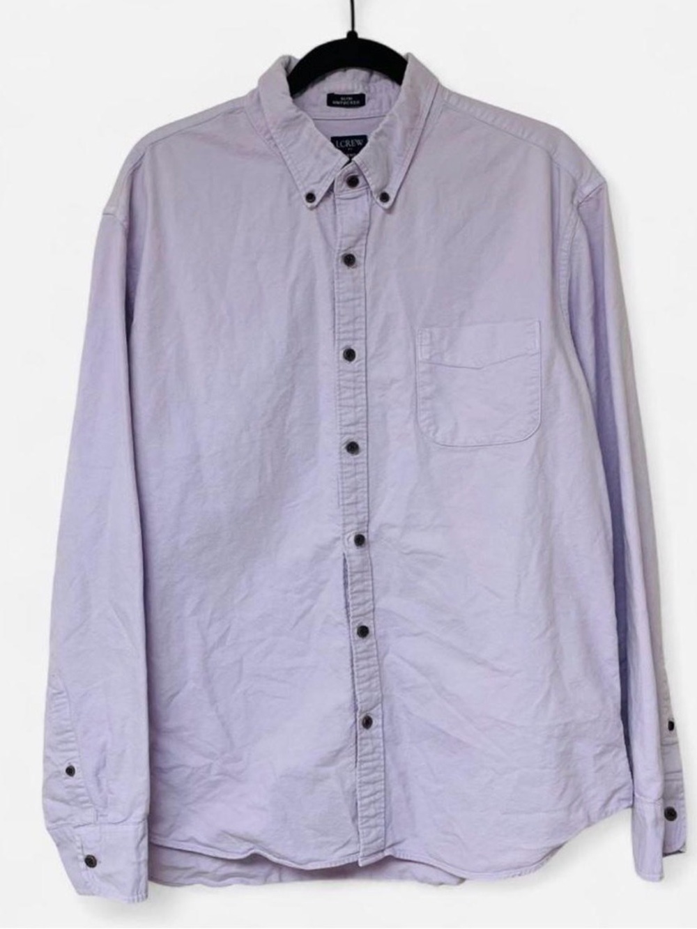J.Crew pale lavender purple button down shirt EUC XL